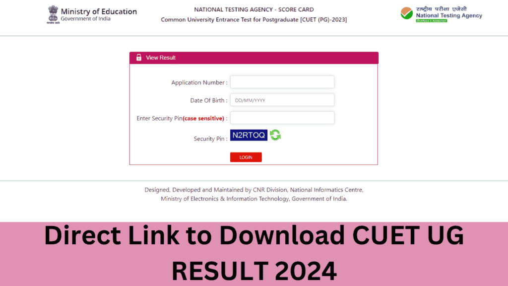 When will the CUET UG 2024 Result be Declared